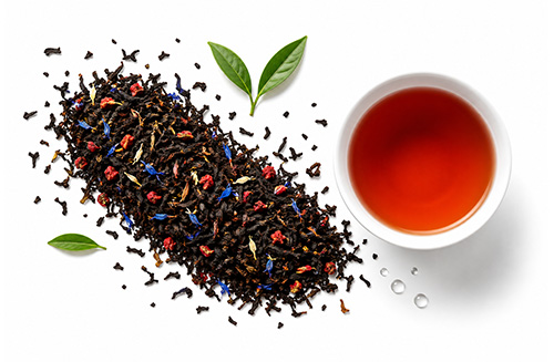 Smakowe czarne herbaty liściaste z naturalnymi dodatkami Leo Tea